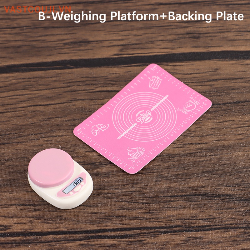 1 Set Dụng Cụ Làm Bánh Trang Trí Nhà Búp Bê Tỉ Lệ 1: 12