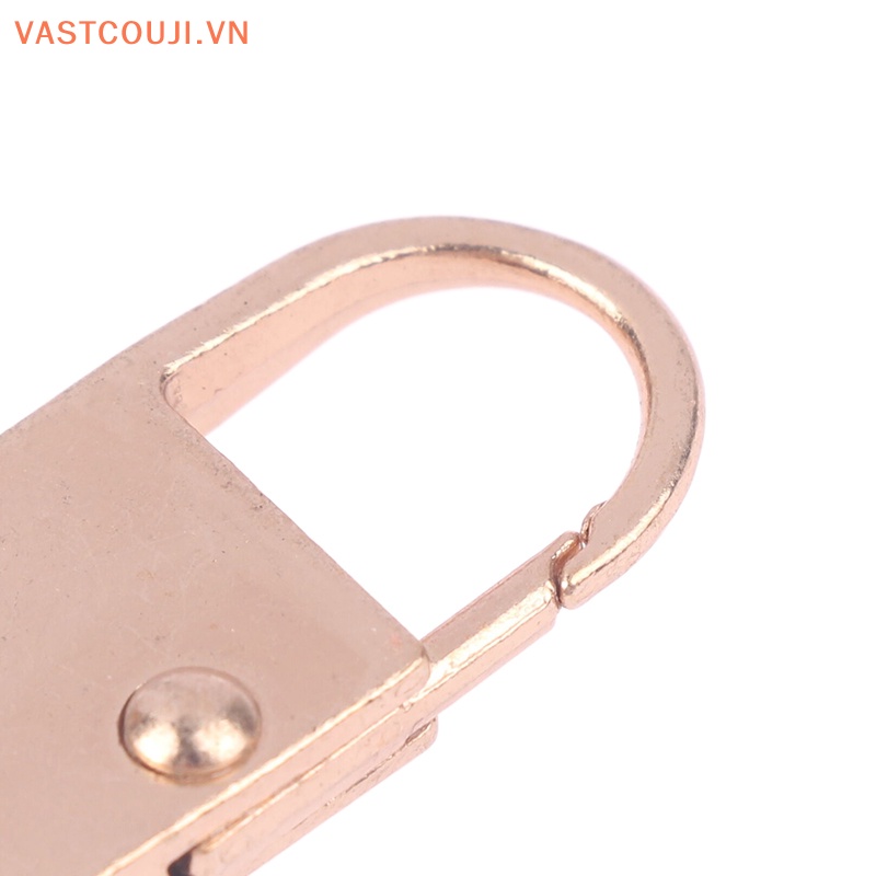 Bộ 2 Dây Khóa Kéo Kim Loại Gắn Túi Xách / Giày Bốt Không Cần Tháo Rời Tiện Dụng