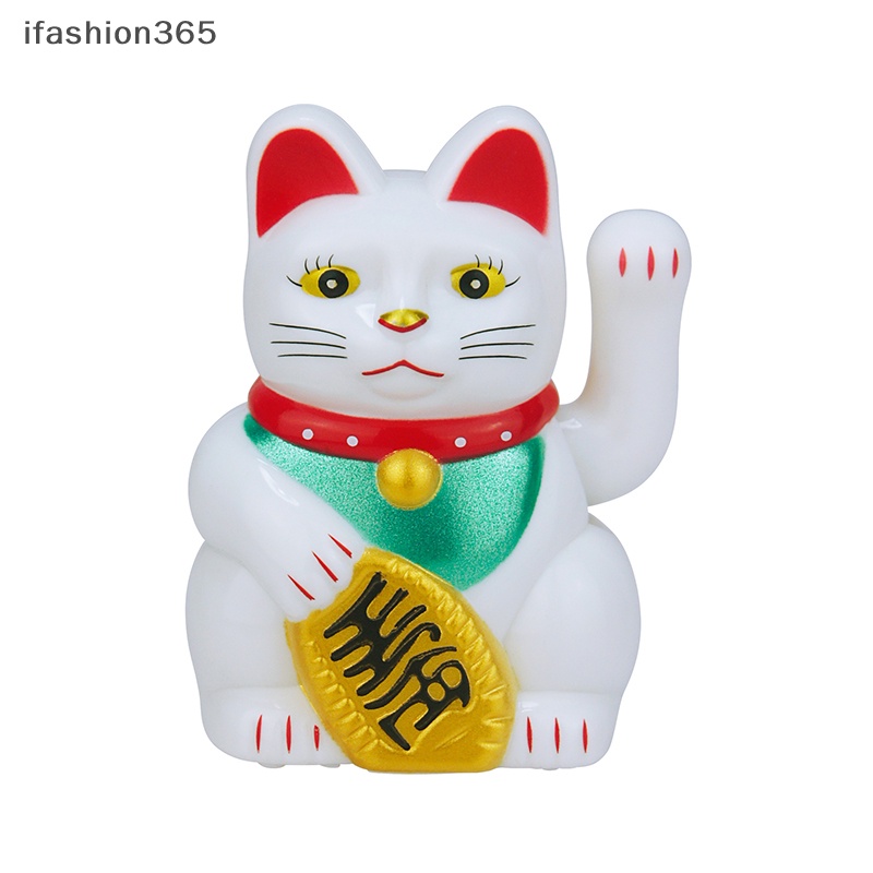 1 Chú Mèo May Mắn Mini Trang Trí Xe Hơi Sử Dụng Năng Lượng Mặt Trời Tự Động ifashion365