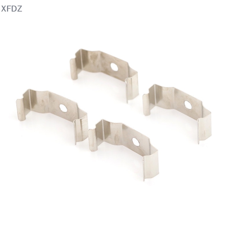 Bộ 4 Giá Đỡ Đèn Ống Huỳnh Quang T8 Màu Bạc Có Kẹp Tiện Dụng