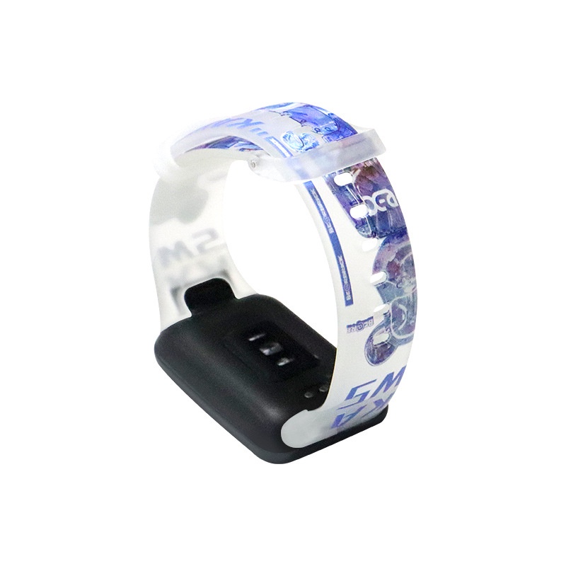 Dây Đeo Thay Thế Bằng Silicon In Họa Tiết Gấu / Dâu Tây Cho Xiaomi Mi Band 7 Pro