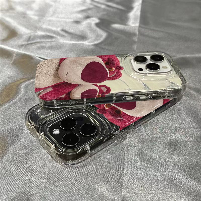 Ốp Điện Thoại Mềm Trong Suốt In Hình Gấu KDN6 1312 Cho iPhone14promax 8 / 117 xrsins