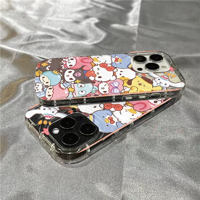 Ốp Điện Thoại Mềm Trong Suốt Họa Tiết Sanrio Sins8 1312 / / plus11 14Promax7 / xr 2Qooo