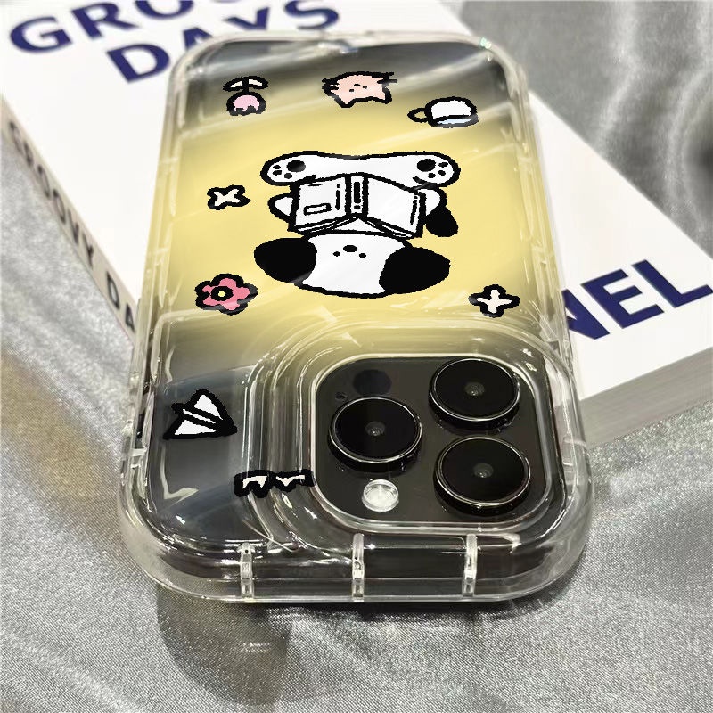 Ốp Điện Thoại Mềm Trong Suốt Màu Gradient Họa Tiết Chú Cún Dễ Thương 1312 INSC 711xr / 8 plus 14Promax