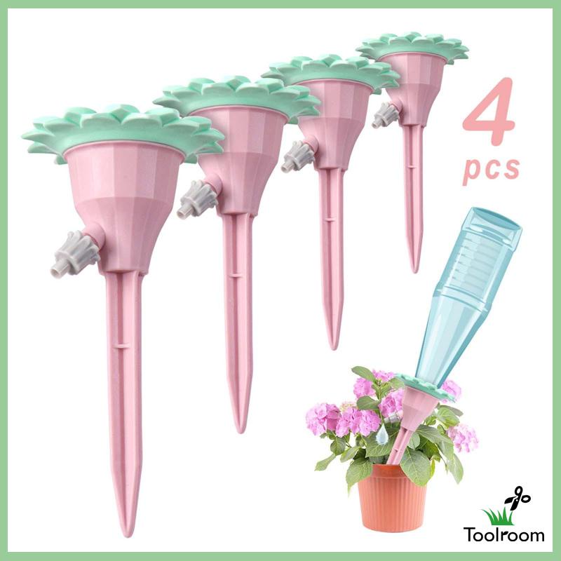 Set 4 Đầu Tưới Nước Tự Động Gắn Giỏ Cây Sân Vườn