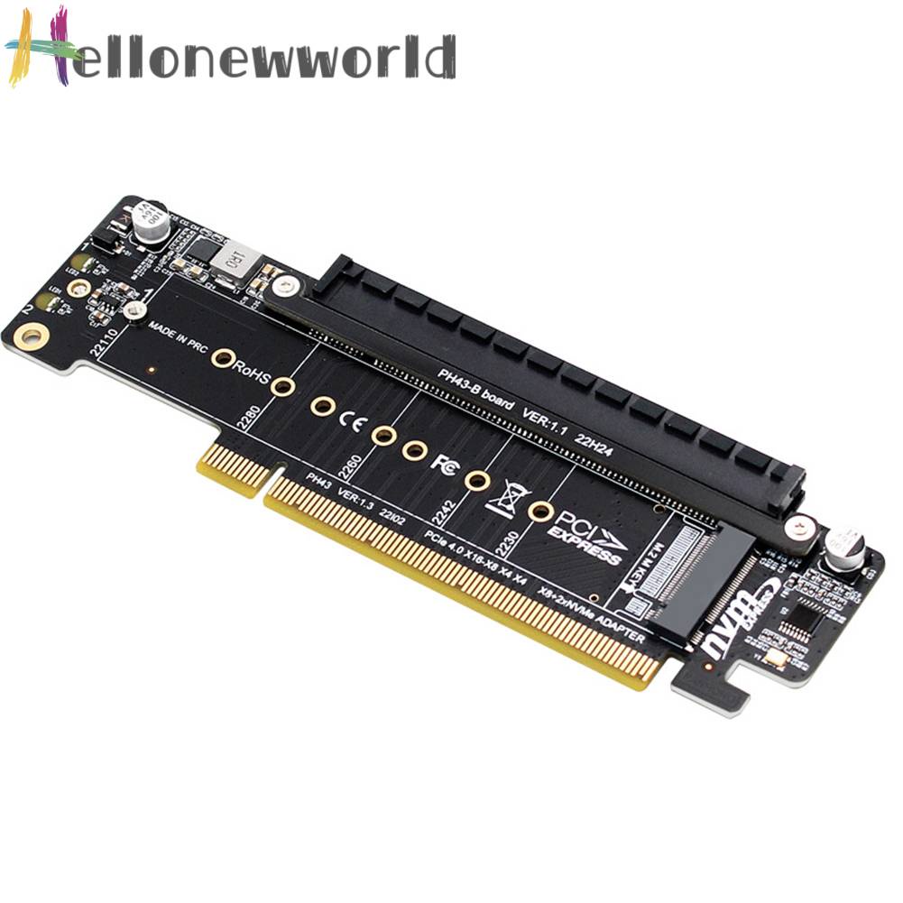 Thẻ Mở Rộng PCIe X16 Sang X8 + X4 + X4 2280 / 2260 / 2242 / 2230 SSD