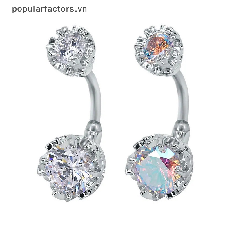 Khuyên Rốn Đính Đá Zircon Trang Sức Đi Biển Cho Nữ