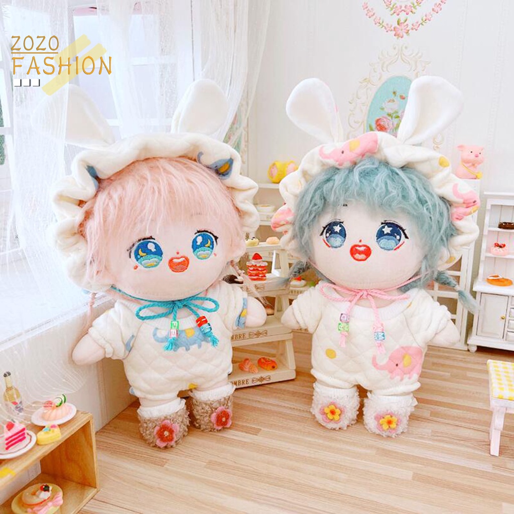 Búp Bê Đồ Chơi Hình Chú Voi Bằng Vải Mềm Mại Kích Thước 20cm