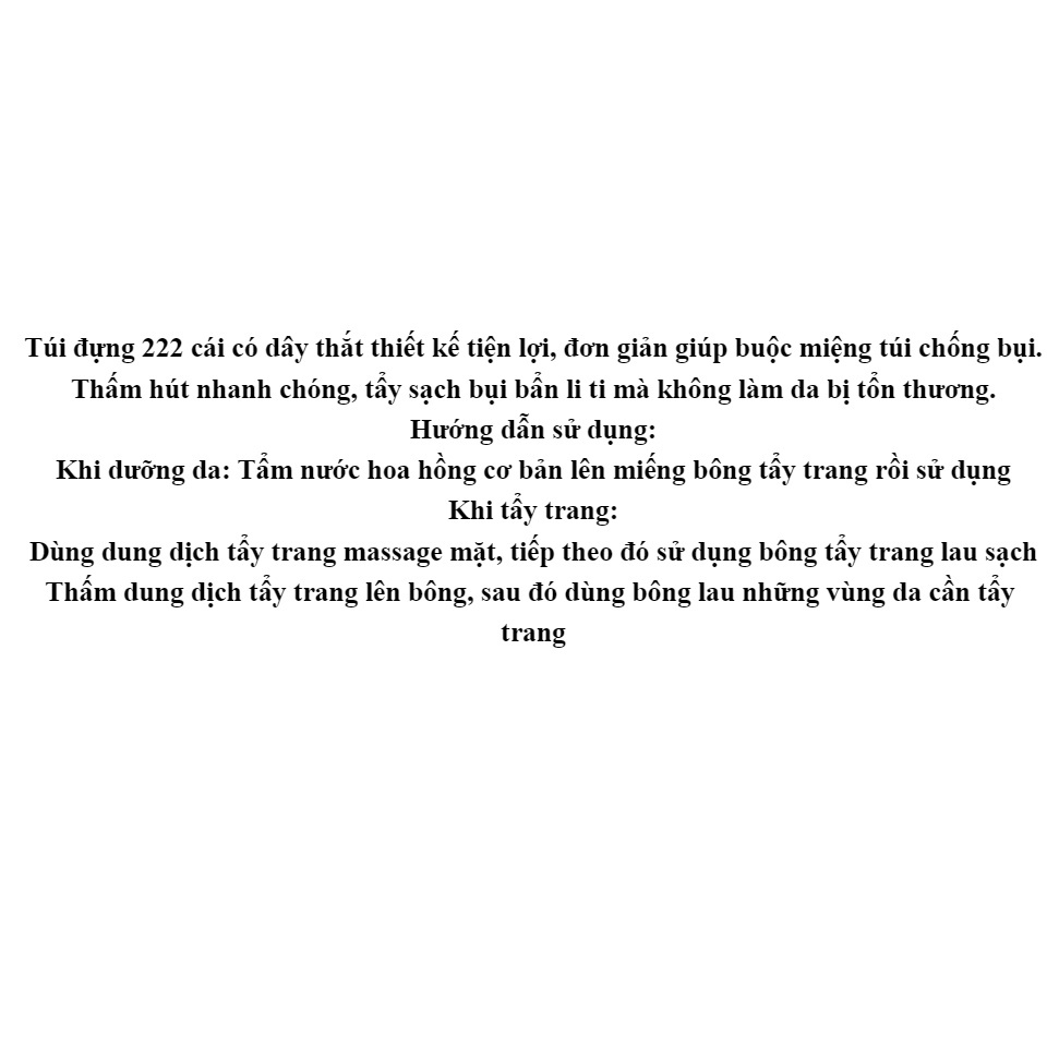 Bông Tẩy Trang Cotton Pads 222 Miếng Hàng Nội Địa Trung