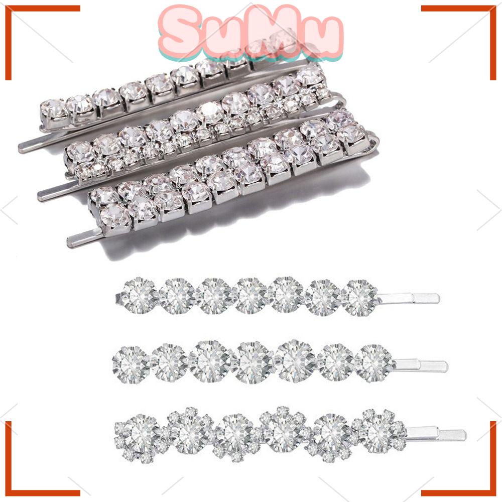 Kẹp Tóc Đính Đá Pha Lê Lấp Lánh Dành Cho Nữ