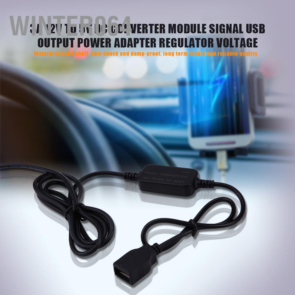 Winter064 Mô-đun Bộ Chuyển Đổi DC 3A 12V Sang 5V Tín Hiệu Đầu Ra USB Nguồn Điện Điều Chỉnh Áp