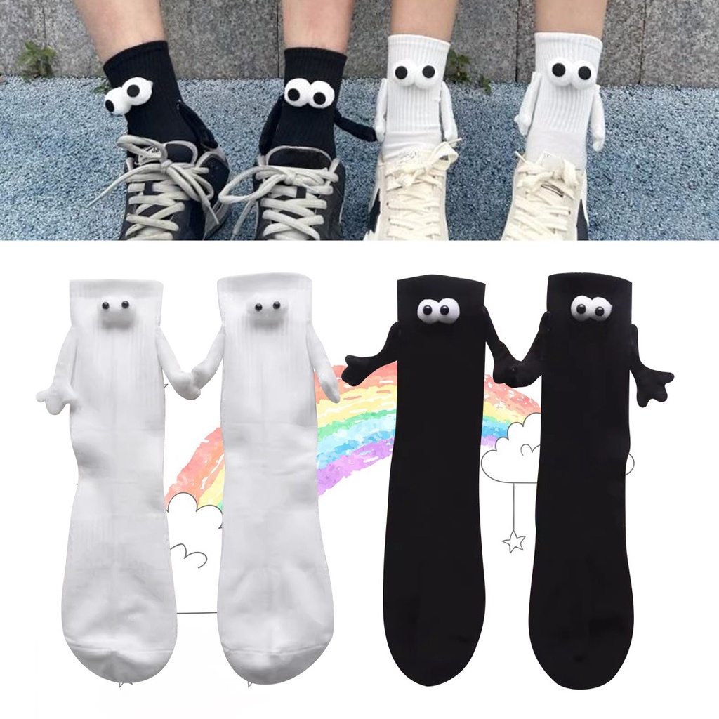 Vớ Cotton Thoáng Khí Thoải Mái In Họa Tiết Hoạt Hình Vui Nhộn Sáng Tạo Cho Nam Và Nữ