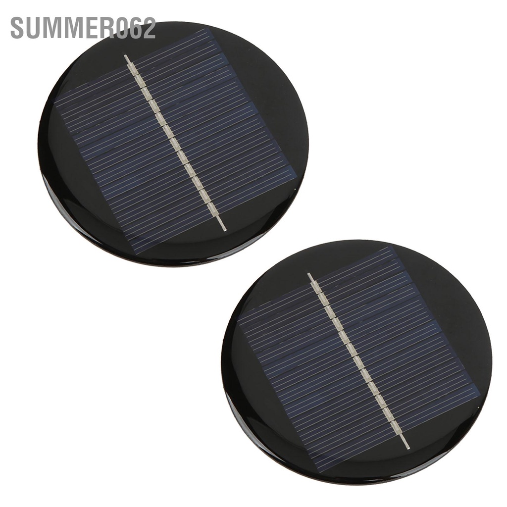 Summer062 2 Tấm Pin Năng Lượng Mặt Trời 6V Vòng 80Mm Cao Tốc Độ Chuyển Đổi Polysilicon Truyền Ánh Sáng Tốt