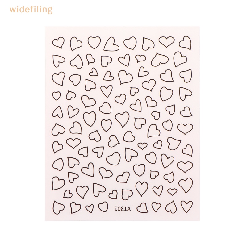 Miếng Dán Trang Trí Móng Tay Hình Trái Tim Màu Vàng Hồng Dành Cho Nữ