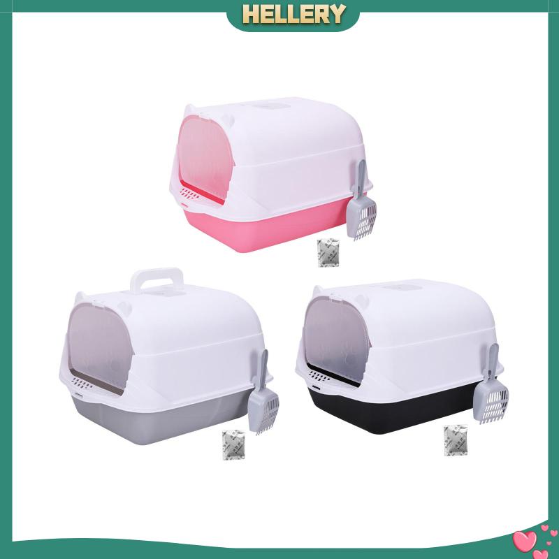 Hộp Nuôi Mèo Có Mũ Trùm Đầu Chống Văng Tiện Lợi