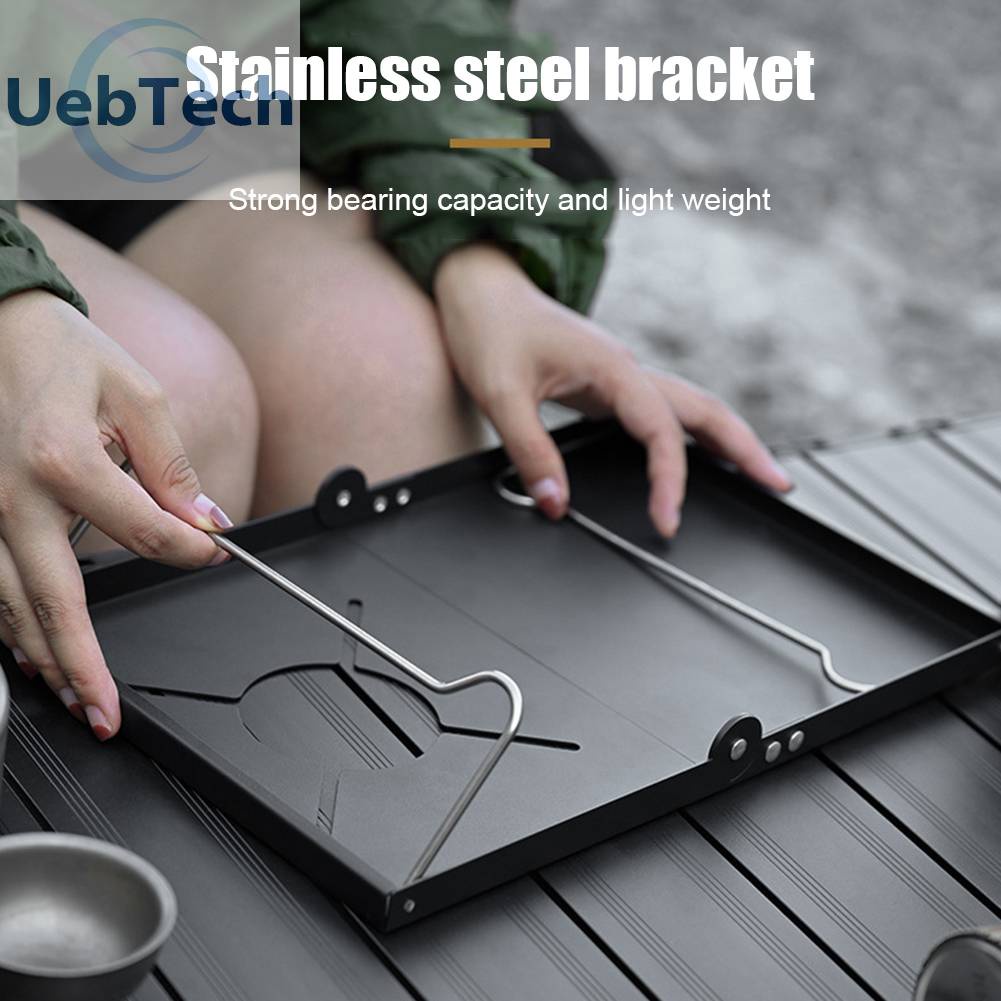 Bếp Ga Mini Bằng Nhôm Có Thể Gấp Gọn Tiện Dụng Mang Theo Du Lịch Cắm Trại