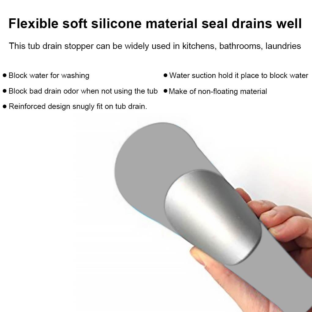 Nút Chặn Lỗ Thoát Nước Bồn Tắm / Nhà Bếp Bằng Silicone Chống Nước