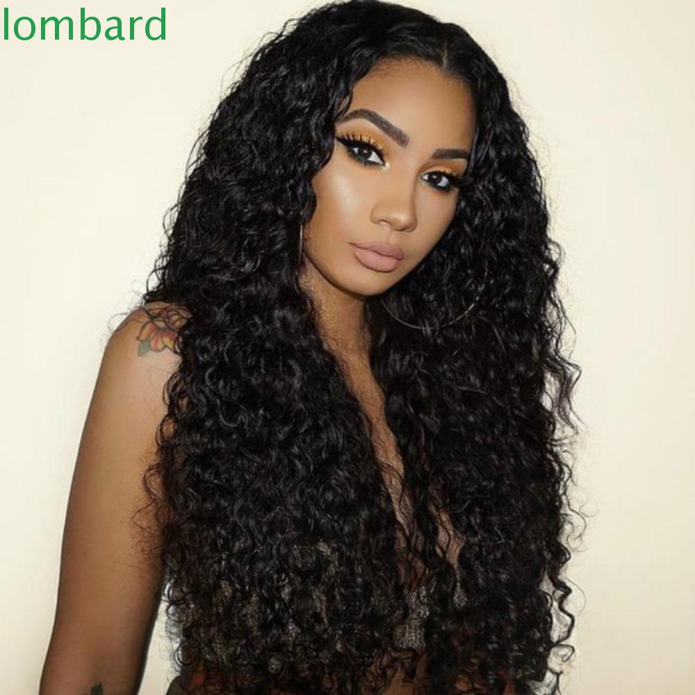 LOMBARD Tóc Giả Xoăn Lọn To Bằng Sợi Tổng Hợp Mềm Mại Chịu Nhiệt Dành Cho Nữ