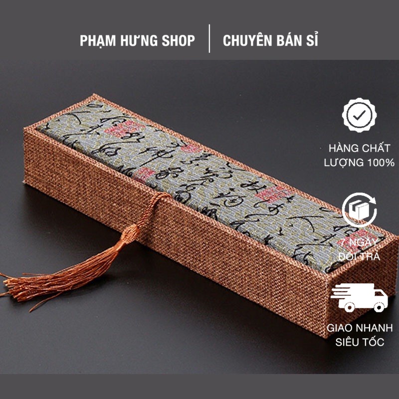🌹 Hộp dài gấm cao cấp dài đựng trang sức - Hàng loại 1 chắc chắn PH844