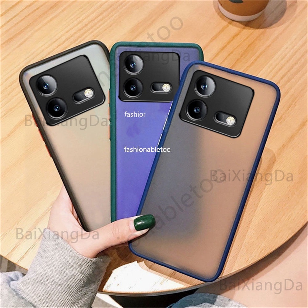 Ốp Điện Thoại Silicone Mềm Trong Suốt Mặt Nhám Chống Sốc Cho Vivo iqoo Neo 8 pro 8pro Neo8 pro Neo8pro 2023