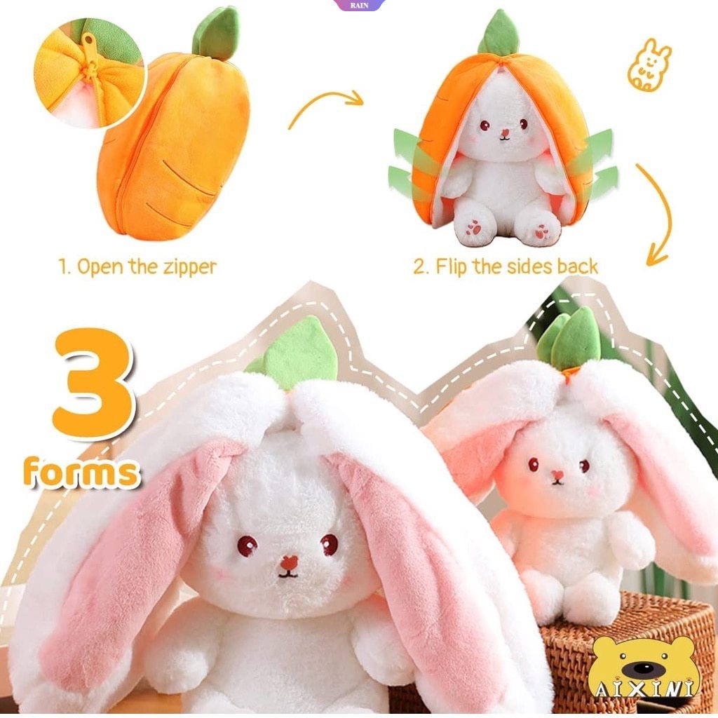 Thỏ Nhồi Bông Mềm Mại Kích Thước 18CM 25CM Dùng Làm Quà Tặng Cho Bé