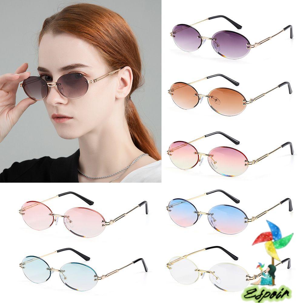 ESPO Kính Mát Oval Không Gọng Chống Tia UV400