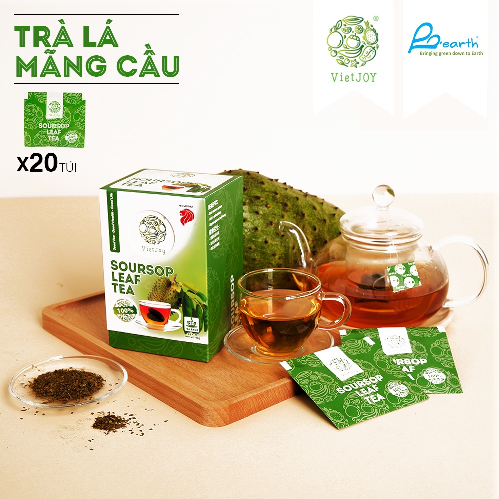 TRÀ LÁ MÃNG CẦU XIÊM HƯƠNG CỎ NGỌT DỊU VIETJOY 40G (20 TÚI LỌC X 2G)