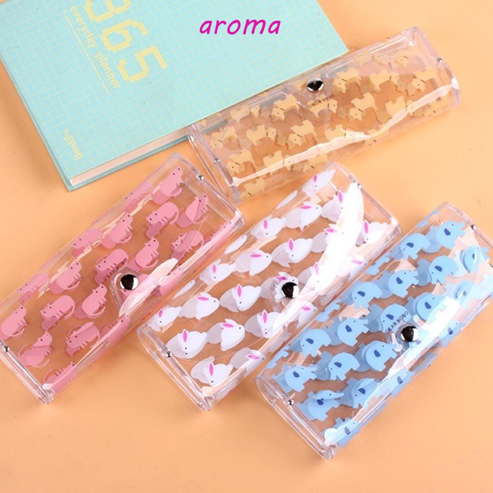 AROMA 1 Hộp Đựng Kính Trong Suốt Hình Thú Sự Bảo Vệ