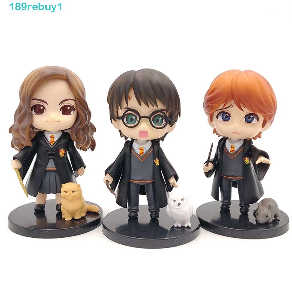REBUY1 Đồ trang trí Nhân Vật Hermione Ron Hedwig Mini Bằng PVC Đặc Biệt Trang Trí Bàn Làm Việc