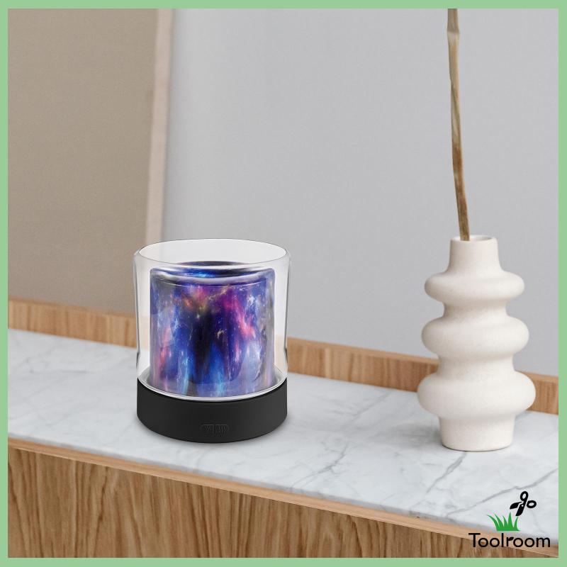 Máy Phun Sương Tạo Ẩm Hình Ngọn Lửa Nhiều Màu Có Hẹn Giờ