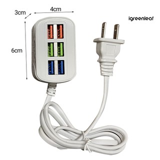 Dây Cáp Sạc Nhanh 6 Cổng USB Mini Đa Năng