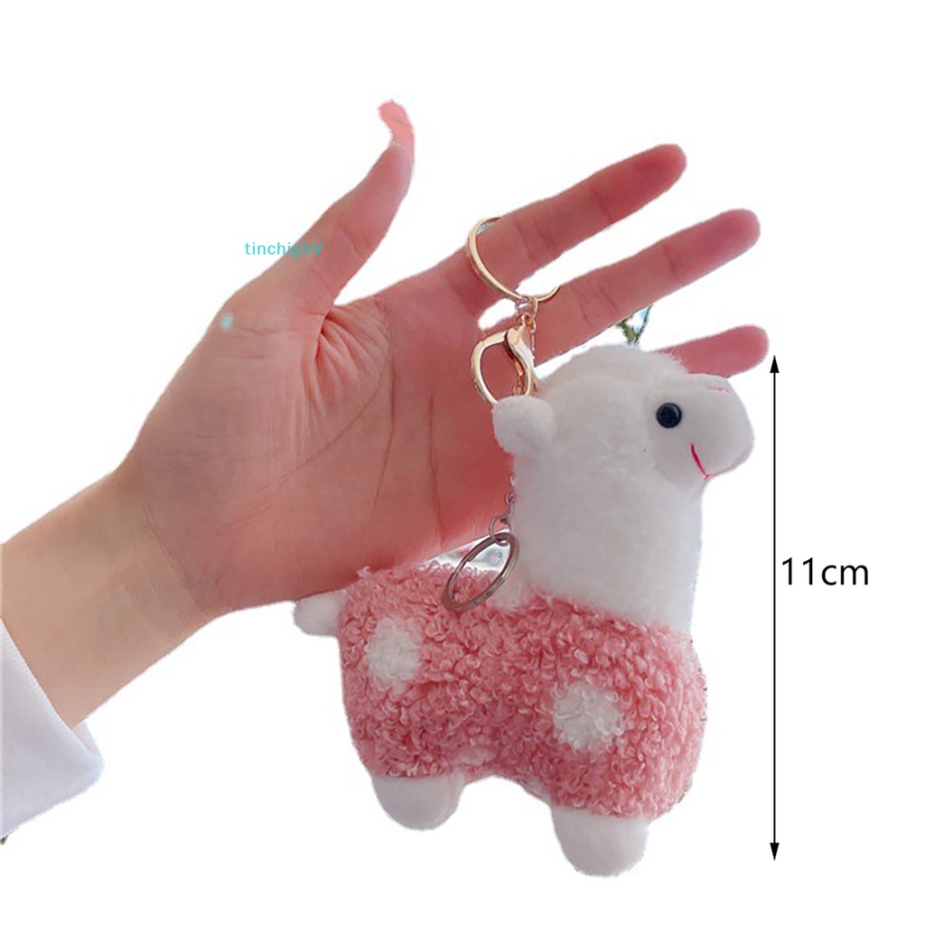 [TinchighV] Móc Khóa Hình Cừu Alpaca Nhồi Bông 11cm Trang Trí Túi Xách / Xe Hơi / Quà Tặng Sinh Nhật Cho Nữ [Mới]