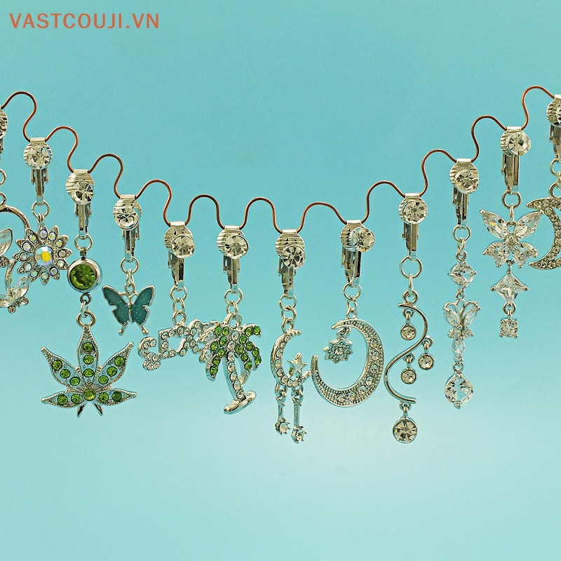 Khuyên Rốn Đính Đá Zircon Hình Bướm / Mặt Trăng Thời Trang Cho Nữ