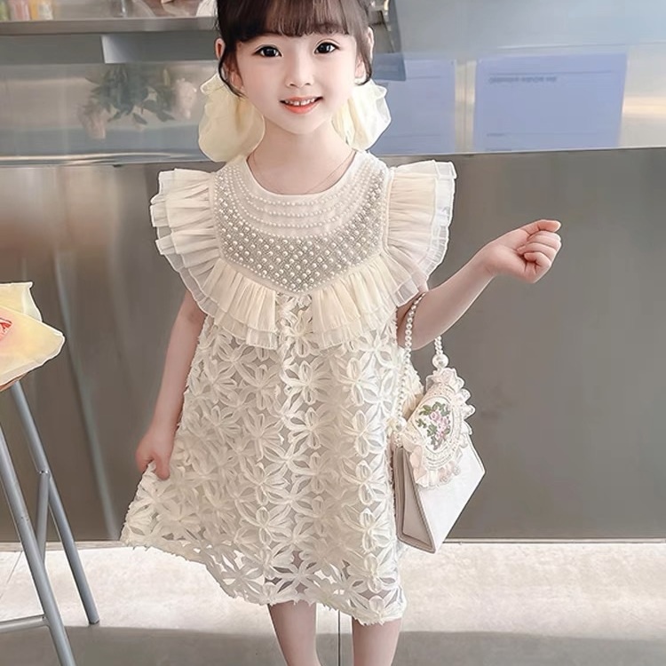 Đầm Công Chúa Không Tay Màu Trơn Thời Trang Mới 2023 Cho Bé Gái