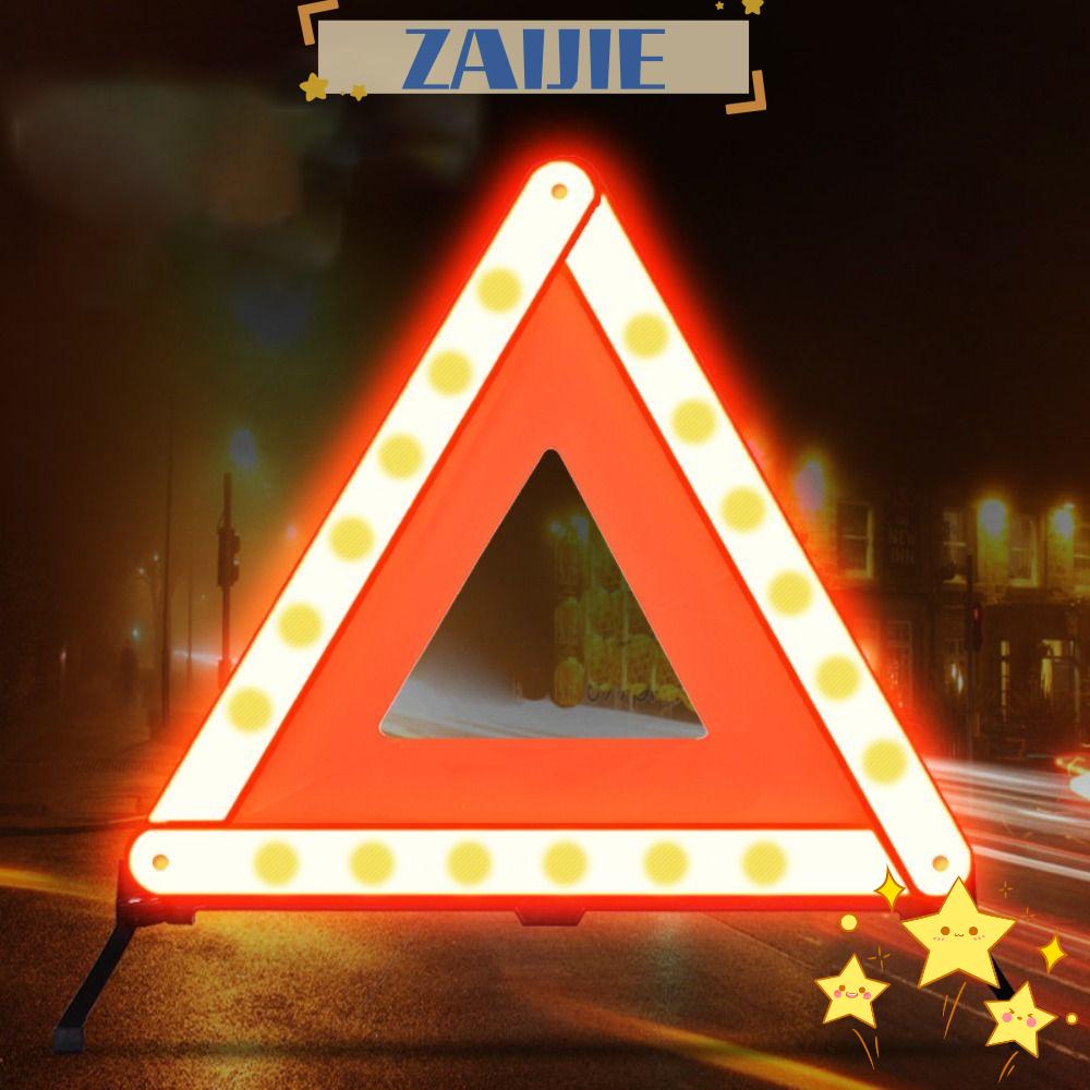 ZAIJIE24 Bộ 2 Bảng Cảnh Báo Khẩn Cấp Tam Giác Màu Đỏ Chuẩn EU Có Thể Gập Lại