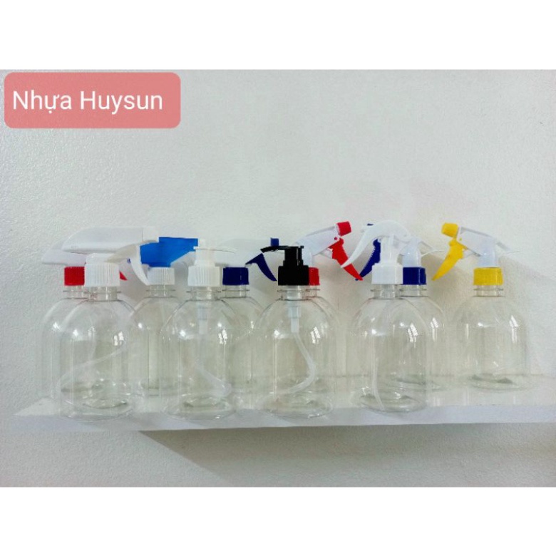 Chai Xịt Phun Sương, Chai Xịt Kính Các Loại 500ml, 1000ml trắng sứ, trắng trong