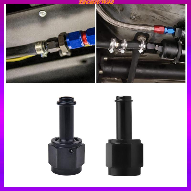 Đầu Nối Ống Nhiên Liệu 6AN Bằng Nhôm Màu Đen