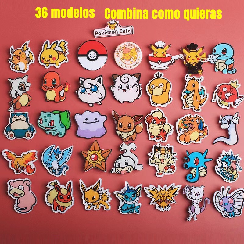 36 người mẫu trâm pokemon Charizard Eevee ghim huy hiệu dễ thương đồ chơi trang trí trẻ em