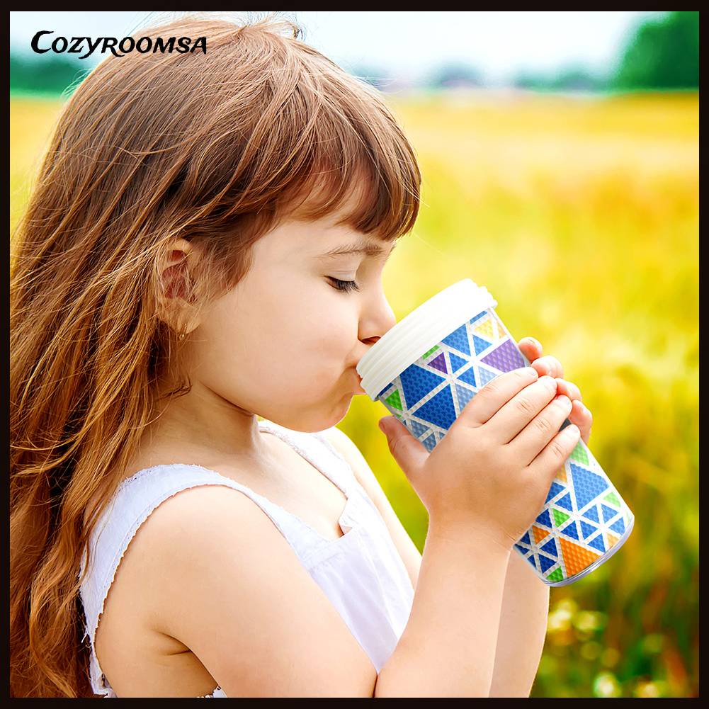 Cốc Nước Thể Thao Ngoài Trời Không BPA Chống Rò Rỉ Sơn Kim Cương DIY