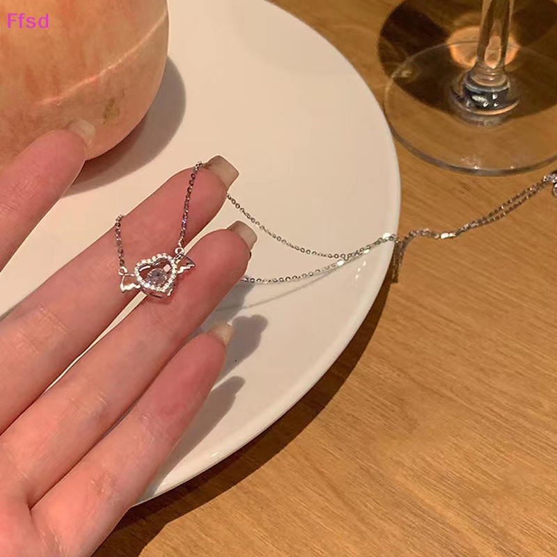 {Ffsd} Vòng cổ Vàng Zircon Thanh Lịch Thời Trang Mới Phù Hợp Làm Quà Cưới Dành Cho Nữ