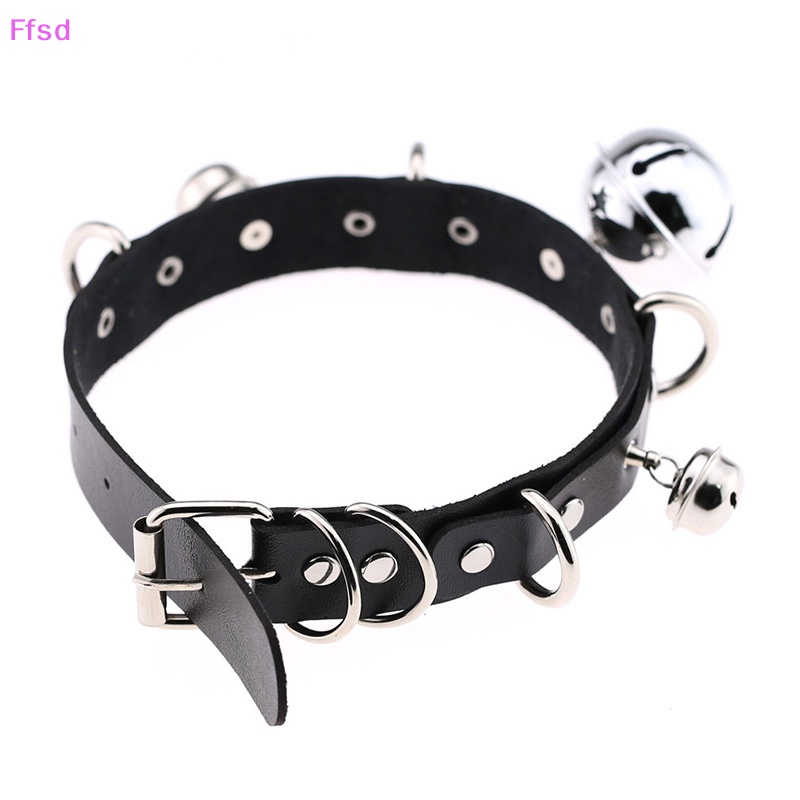 Vòng Cổ Choker Da Đính Chuông Quyến Rũ Cho Nữ