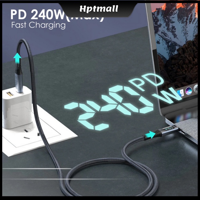 Dây Cáp Sạc Nhanh Usb4.0 40gbps Type C Sang Type C Pd3.1 240w 8k 60hz Tương Thích Với Ps5 Nintendo Switch