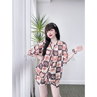 (Chubby Bigsize) Bộ Lụa Đùi Cánh Dơi 5D Bigsize 50-85kg