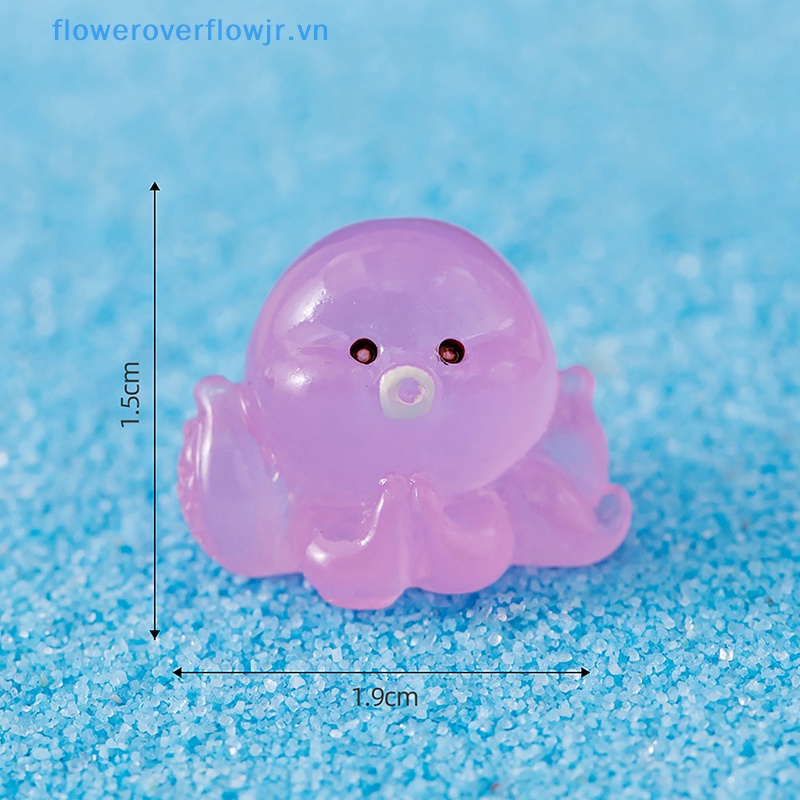 1 / 5 Tượng Bạch Tuộc Hoạt Hình Bằng Nhựa Phát Sáng Trang Trí Bảng Điều Khiển Xe Hơi