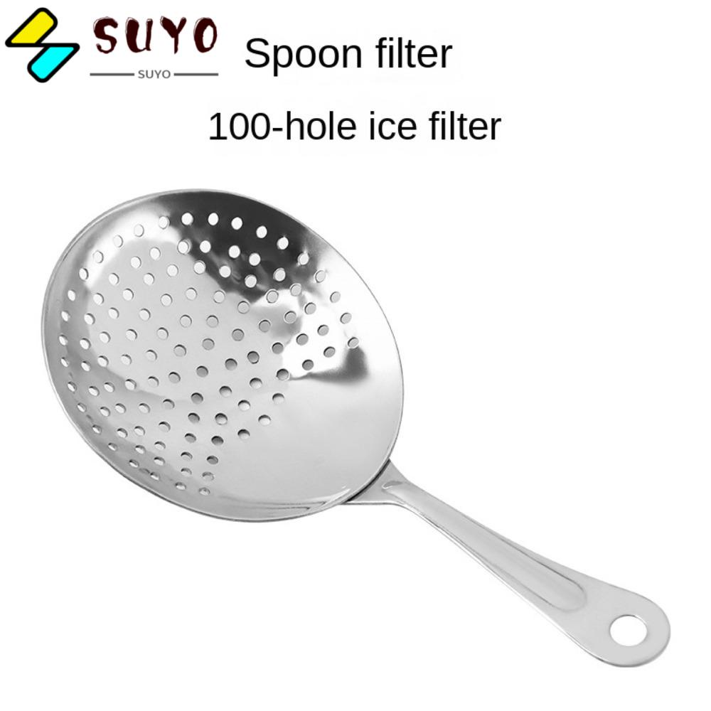 SUYO Muỗng Lọc Thức Ăn Nhanh Bằng Thép Không Gỉ 304 Có Tay Cầm Hàng Mới Dành Cho Gia Đình