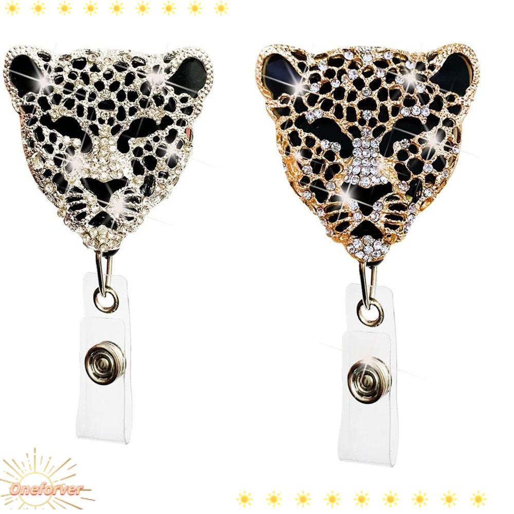 FOREVER Set 2 Móc Khóa Bằng Hợp Kim Họa Tiết Da Báo Có Thể Thu Gọn Siêu Bền Cho Y Tá / Y Tá