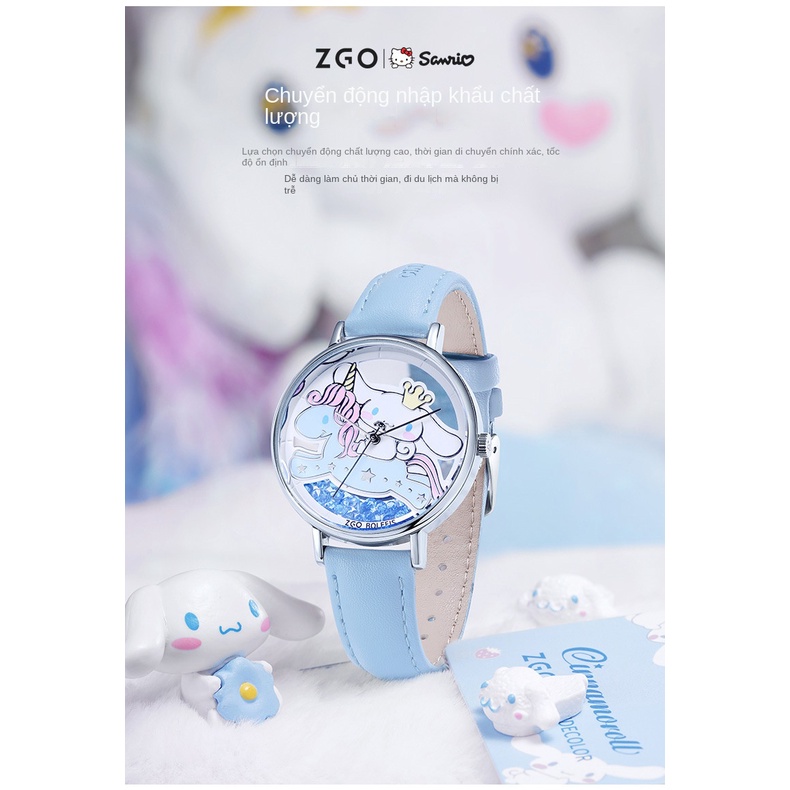 Đồng Hồ Thạch Anh Chống Thấm Nước Hoạt Hình Kuromi Phong Cách Mới Cho Nữ Sinh Trung Học / Trẻ Em / Bé Gái