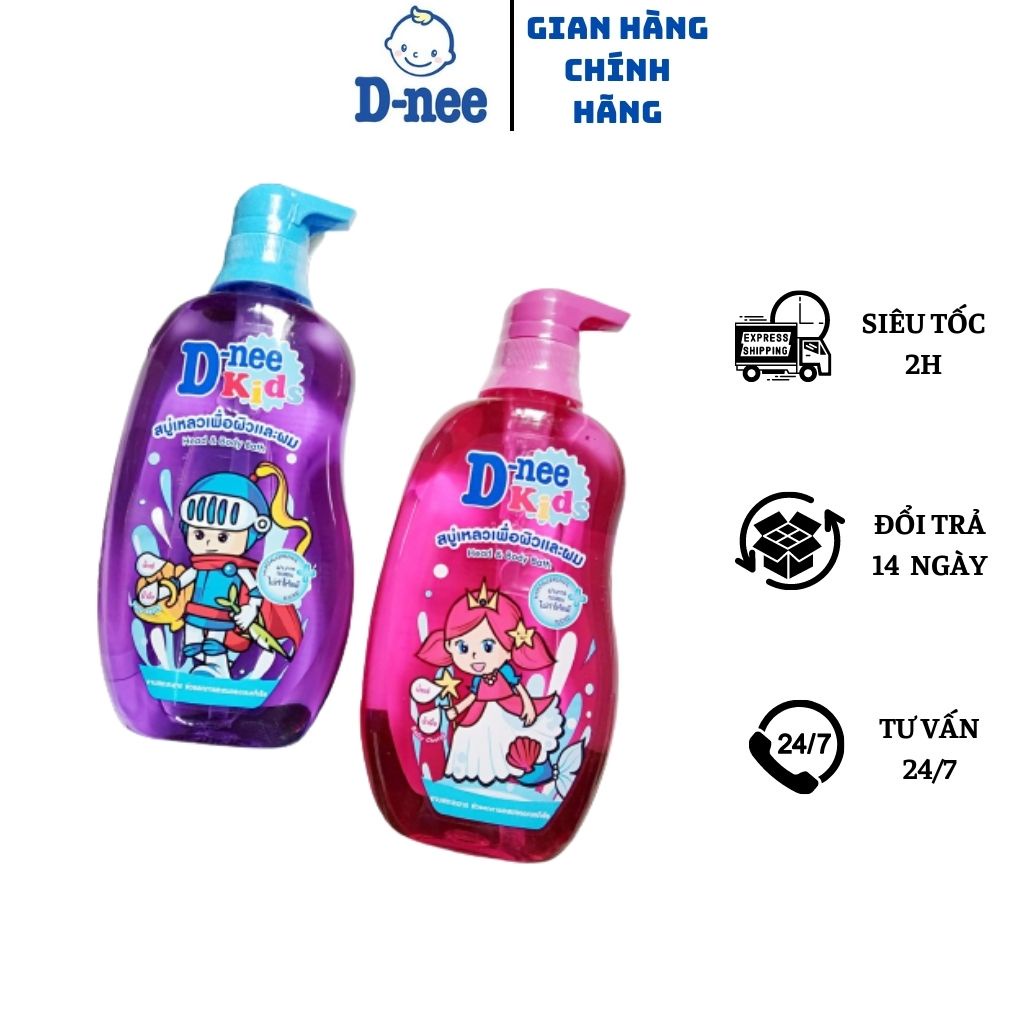 Combo 2 Chai Tắm Gội Toàn Thân Trẻ Em D-Nee Kids 400ml nhiều hương ....