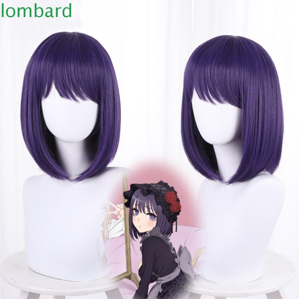 LOMBARD Tóc Giả Bằng Sợi Tổng Hợp Mềm Chịu Nhiệt Độ Cao Dùng Hóa Trang Kawashima Dành Cho Nữ