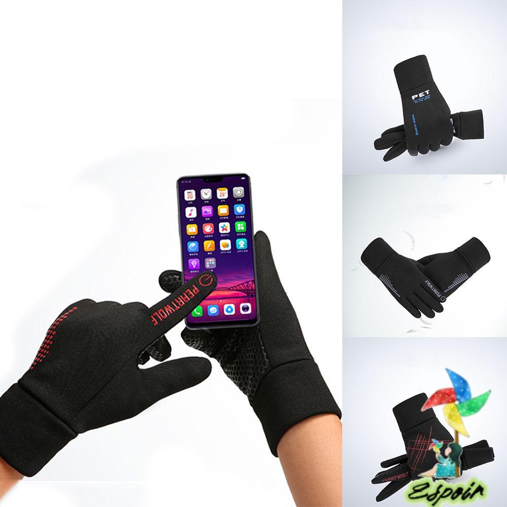 ESPO Găng Tay Trượt Tuyết Phối Lông Thoáng Khí Chống Gió Thời Trang Mùa Đông Cho